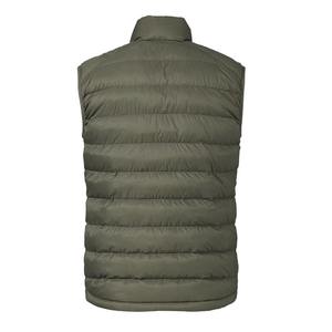 Gilet matelassé à col roulé pour homme grande taille, résistant à l'eau, en polyester et nylon, chaud pour l'hiver, sans manches, vente en gros - Product Image 2