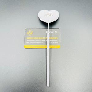 Espejo de Pestañas con Forma de Corazón Blanco, Espejo de Inspección de Pestañas con Agarre Texturizado, Espejo de Pestañas Bonito con Forma de Corazón - Product Image 4