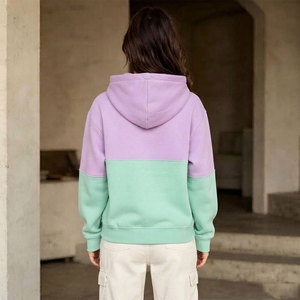Sudadera con Capucha de Doble Color para Mujer, con Abertura Completa, Construcción Textil Texturizada, 450 GSM, Bolsillos Laterales, Uso Versátil para Todas las Temporadas - Product Image 2