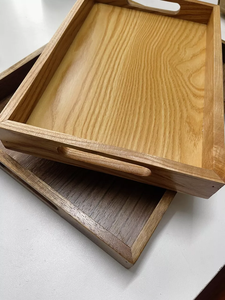Bandeja de Servir Rectangular de Madera Ecológica Moderna, Organizador Creativo para Mesa de Centro, Portaobjetos para Hotel, Loto Azul, MÁS VENDIDO - Product Image 5