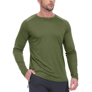 Nouveau T-shirt de sport pour homme, tricoté, uni, coupe droite, respirant, séchage rapide, écologique, pour entraînement et fitness - Product Image 3