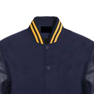 Chaqueta Varsity Personalizada Premium para Hombre, Estilo Béisbol, Mezcla de Lana, Logotipo Bordado, Cuello Acanalado, Chaqueta Urbana - Product Image 2