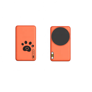 Lindo Rastreador GPS Naranja para Perros con Diseño de Huella de Pata, Bluetooth 4G, Rastreo en Tiempo Real, Almacenamiento en la Nube, Compatible con Aplicaciones iOS y Android - Product Image 1