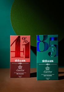 ช็อกโกแลตนมไฮไดเอท ช็อกโกแลตแท่ง 41% ไม่มีน้ำตาล ALVA เลเจนดารี่ มอลติทอล ผลิตในเวียดนามเพื่อการส่งออก - Product Image 3