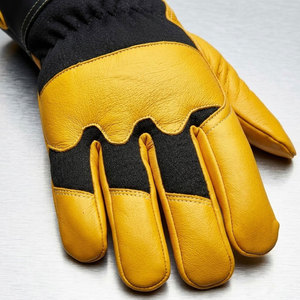 High-quality Goat Grain Leather Safety Work <b>Gloves</b> With <b>Long</b> Cuff Heavy Duty Construction Heat Resistant For Industrial - Product Image 4