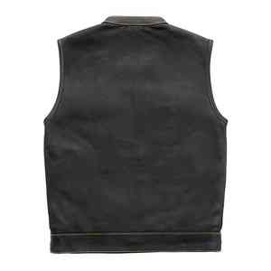 Chaleco de Cuero Transpirable para Motociclismo, Chaleco Casual de Invierno para Hombre, Chaleco Impermeable con Cierre Frontal para Motocicleta - Product Image 2
