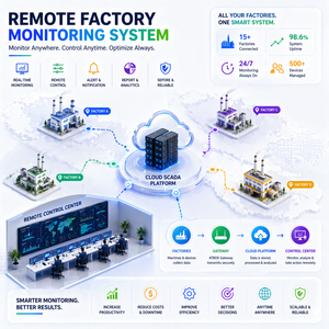 Système de surveillance SCADA pour usine à distance – Plateforme SCADA gratuite |   Système ATScada – Disponible en version OEM - Product Image 1