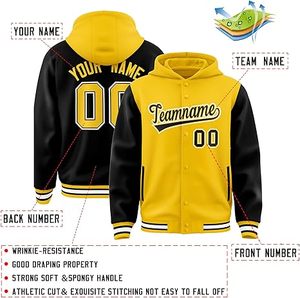 Veste d'hiver confortable pour homme, style Letterman, col montant, logo frontal, coupe-vent, haute qualité, écologique, service OEM - Product Image 4