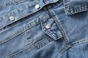 2026 New Fashion Women's Knitted <b>Denim</b> <b>Jackets</b> Winter Warn 100% Cotton Fabric Long Sleeve Button Style Ladies Wear <b>Denim</b> <b>Jackets</b> - Product Image 6