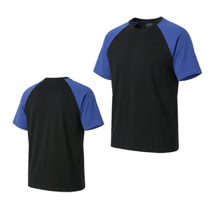 T-shirt Raglan Personnalisé 100% Coton Impression Numérique Col Rond Manches Courtes Coupe Classique Tricoté Respirant pour Homme - Product Image 5