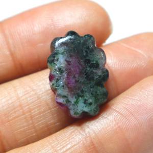 Cabujón de Zoisita Rubí Natural Tallado, Gema de Rubí Tallada a Mano, Piedra Suelta Lisa, Proveedor Mayorista para Joyería - Product Image 3