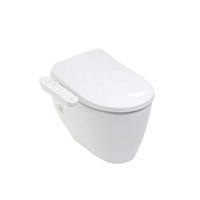 TREVI ALB-3600 Siège de Bidet Intelligent Design Moderne Buse Antibactérienne en Plastique Pulvérisation Verticale Monté au Sol Nettoyage de l'Eau Massage