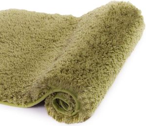 Hot Selling 17"x24" Microfiber Bath <b>Mat</b> Super Absorbent Non-Slip Floor Thick Plush Shaggy Tufted <b>Bathroom</b> Rug Washable Hotel - Product Image 1