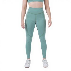 Leggings de compression respirants anti-transparence pour femmes, en polyester et élasthanne 220 GSM, pour le yoga et la performance, fournisseur de marques privées - Product Image 1
