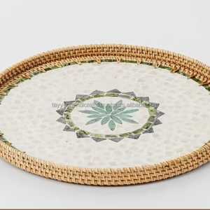 Bandeja de Servicio MOP de Diseño Más Reciente para Decoración del Hogar y Servicio, Procedente de la India - Product Image 1