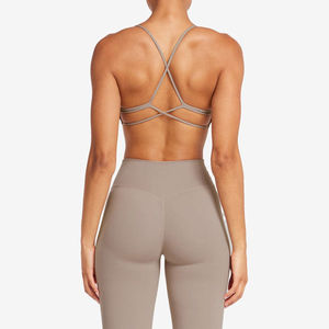 Conjunto de Yoga de Nailon de Alta Calidad para Mujer, 2 Piezas, Top Corto sin Costuras, Sujetador Deportivo y Leggings, Shorts de Ciclismo, Ropa Deportiva - Product Image 6