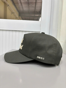 Casquette de baseball en sergé de coton de qualité supérieure, personnalisable avec logo brodé, casquettes courbées vertes, fabricant Vietnam OEM, accessoire pour homme - Product Image 3