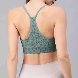 Soutien-gorge de sport personnalisable en couleur, tissu et logo – Gilet de fitness et yoga à séchage rapide de haute qualité pour femmes – Brassière de sport pour la gym - Product Image 3