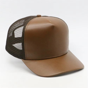 Gorra Trucker de Cuero Premium con Malla Trasera, Ajustable, Transpirable, Ligera, Estilo Casual para Exteriores, Gorra de Béisbol de Lujo - Product Image 3