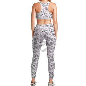 Conjunto de Yoga para Mujer de Marca Privada a Precio Económico, Venta Directa de Fábrica, MOQ Bajo, Spandex/Poliéster Transpirable, Ecológico, Logotipo Personalizado en la Parte Delantera - Product Image 4