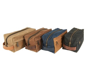 Wholesale Premium Quality Vintage Leather Cosmetic Bag for Makeup Skincare Carrier Trendy Fashion durable Leather Cosmetic Bag - Product Image 2