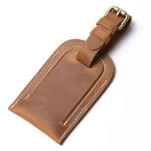 Etiquetas de Equipaje de Cuero de Lujo Personalizadas, Duraderas, con Protección de Privacidad, Logotipo y Color Personalizados para Viajes de Negocios - Product Image 5