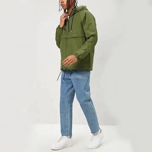 Blouson bombardier imperméable à demi-fermeture éclair à col montant pour extérieur automne-hiver personnalisé pour hommes grande taille - Product Image 3
