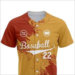 Fresh <b>Drop</b> Professional Baseball Jersey Custom Made Team Uniform Bulk Order Supplier OEM Factory Breathable Autumn Summer Front - Product Image 4