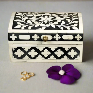 Luxury Handmade Bone Inlay Jewelry Storage <b>Box</b> with Custom Logo Customizable Color Space-Saving Design for Home & <b>Wedding</b> Decor - Product Image 6
