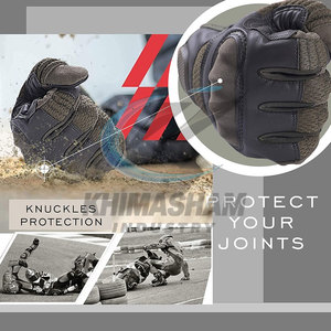 ถุงมือมอเตอร์ไซค์หนังระบายอากาศ แห้งเร็ว สำหรับผู้ชาย ใช้สำหรับขับขี่กลางแจ้ง แข่งรถ ราคาถูก มีสินค้าในสต็อก - Product Image 2