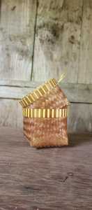 Handmade <b>Mini</b> Bamboo Rice Basket Eco Friendly Gift <b>Box</b> Natural Woven Bamboo Packaging Basket OEM Supplier Vietnam - Product Image 6