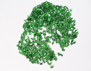 Pierre précieuse naturelle Tsavorite vert foncé taille poire 4x3 mm, qualité Eye Clean, pierre en vrac pour bijoux - Product Image 2