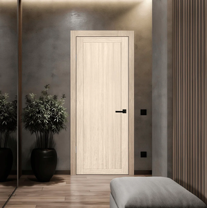 Puerta de Entrada Interior de Diseño Moderno, Resistente al Moho y a la Humedad, Fabricada en MDF Sólido con Acabado en PVC, Apertura de Empuje y Tracción, para Edificios de Oficinas - Product Image 2