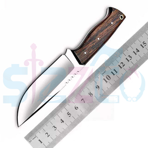 OEM Custom Handmade Carbon Steel Hunting Skinner <b>Knife</b>, <b>Bone</b> <b>Handle</b> Fixed Blade Camping Outdoor EDC <b>Knife</b> with Leather Sheath - Product Image 5