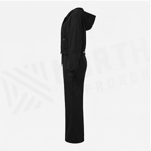 Conjunto de Yoga de 2 Piezas North Approach, Cierre Frontal Completo, Color Negro Sólido, Absorbe el Sudor, Ropa Deportiva para Mujer - Product Image 3