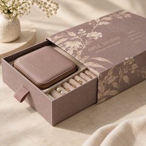 Boîte d'emballage coulissante personnalisée pour organisateur de bijoux OPAL - Product Image 4