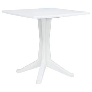 Table de jardin extérieure en plastique blanche 70 x 70 x 71,7 cm - Product Image 1
