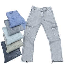 Pantalon cargo décontracté pour homme STAR LOWER à 6 poches avec taille ajustable et plusieurs poches utilitaires - Product Image 1