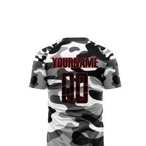Ensemble d'uniformes de football personnalisés avec logo et nom d'équipe, manches courtes, imperméables et à séchage rapide, impression par sublimation - Product Image 6