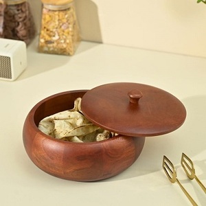 Boîte à Chapati en Plastique Poli de Qualité Supérieure, Écologique et Compatible Lave-Vaisselle, Design Américain, Bol de Service avec Couvercle pour Roti et Aliments F S - Product Image 1