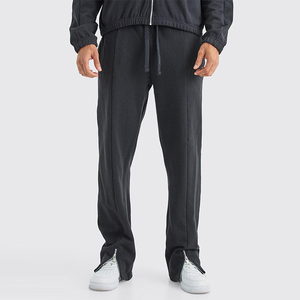 Nouveau pantalon de jogging pour hommes, style baggy à cordon de serrage, coupe régulière, en coton épais 280 g/m², grande taille, OEM, vente en gros - Product Image 2