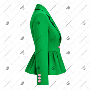 ตัวอักษรกรีกแบบกำหนดเอง |   คาปา |   เสื้อผ้าชมรมอัลฟ่า ปักลาย 100% ผ้าฝ้าย เสื้อเบลเซอร์ทรงเปปลัมกึ่งทางการ ของตกแต่งแบบกรีก - Product Image 2