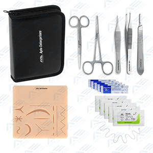 Kit de productos de sutura de alta venta Fórceps de curva lateral de arteria para cirugía Manual Kit de sutura de acero inoxidable Instrumento médico - Product Image 1