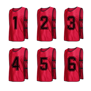 Chalecos de Entrenamiento de Fútbol de Malla Estampada de Alta Calidad, Chalecos de Fútbol Reversibles, Chalecos de Entrenamiento Deportivos Ligeros y Transpirables - Product Image 4