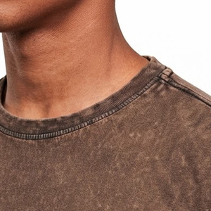 Camisetas transpirables estilo hip hop con efecto desgastado para adultos, recién llegadas, 100% algodón, personalizadas, a precios económicos. - Product Image 4