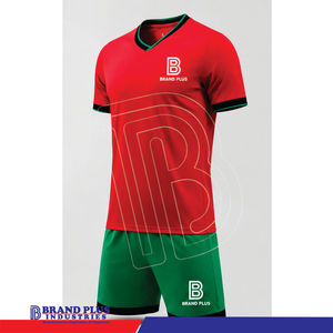 Maillot de football unisexe Brand Plus, ensemble de football, uniformes pour adultes, tenue d'entraînement personnalisée, nom et numéro imprimés numériquement, 100% polyester - Product Image 2