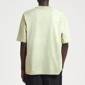 Private Label Pastel Green T Shirt Premium Supplier Slim Fit 100% Cotton Top Fashionable Casual T-shirt - Product Image 2