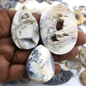 Grado superior Dendrita natural suelta Ópalo Druzy Sin pulir Pedidos personalizados Todos los tamaños Corte Precios al por mayor Pera de cristal a granel Jaipur - Product Image 1