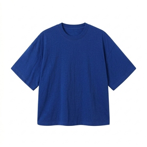 เสื้อยืดคอกลมคอตตอนขายส่งสำหรับผู้ชาย ทรงโอเวอร์ไซส์ ผ้าหนา รับผลิตเสื้อผ้าตามสั่งจากโรงงาน - Product Image 6