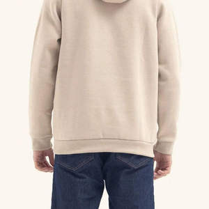 Custom Oversized Fleece Hoodie Men <b>Quilted</b> Pocket Pullover Streetwear Plain Heavyweight <b>Sweatshirt</b> Wholesale - Product Image 5